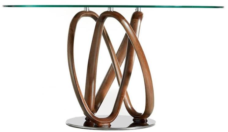 Angel Cerdá Круглый стол для гостиной из дерева и стекла Nature life 1021 Angel Cerda - Вид №1