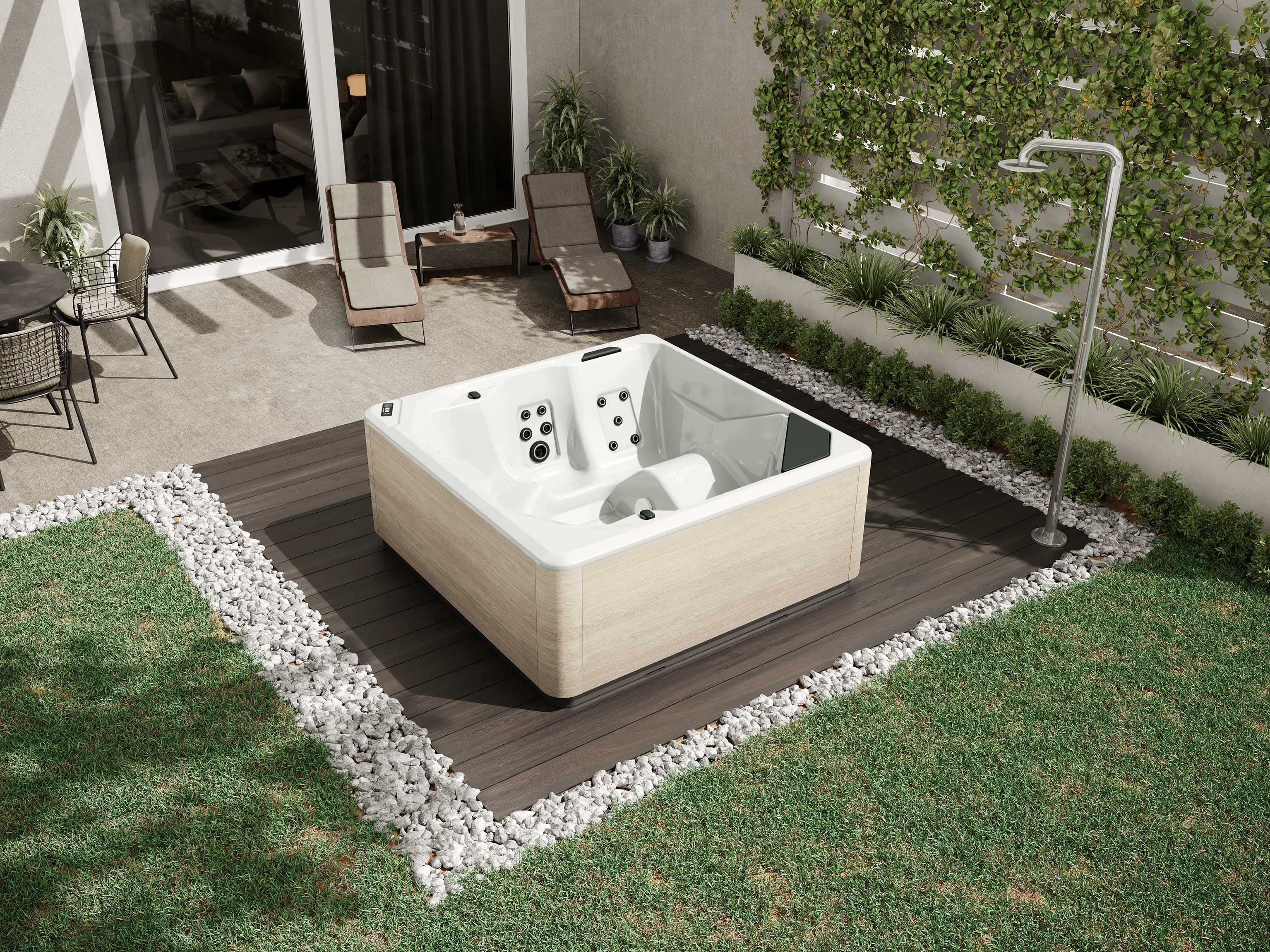 Мини-бассейн с гидромассажем на 5 мест Novellini талия ARCH-00152830 - Вид №1