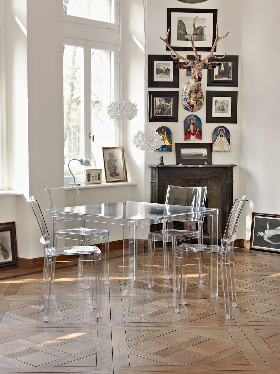 Штабелируемый стул из поликарбоната с открытой спинкой Kartell LA MARIE ARCH-00116862 - Вид №1