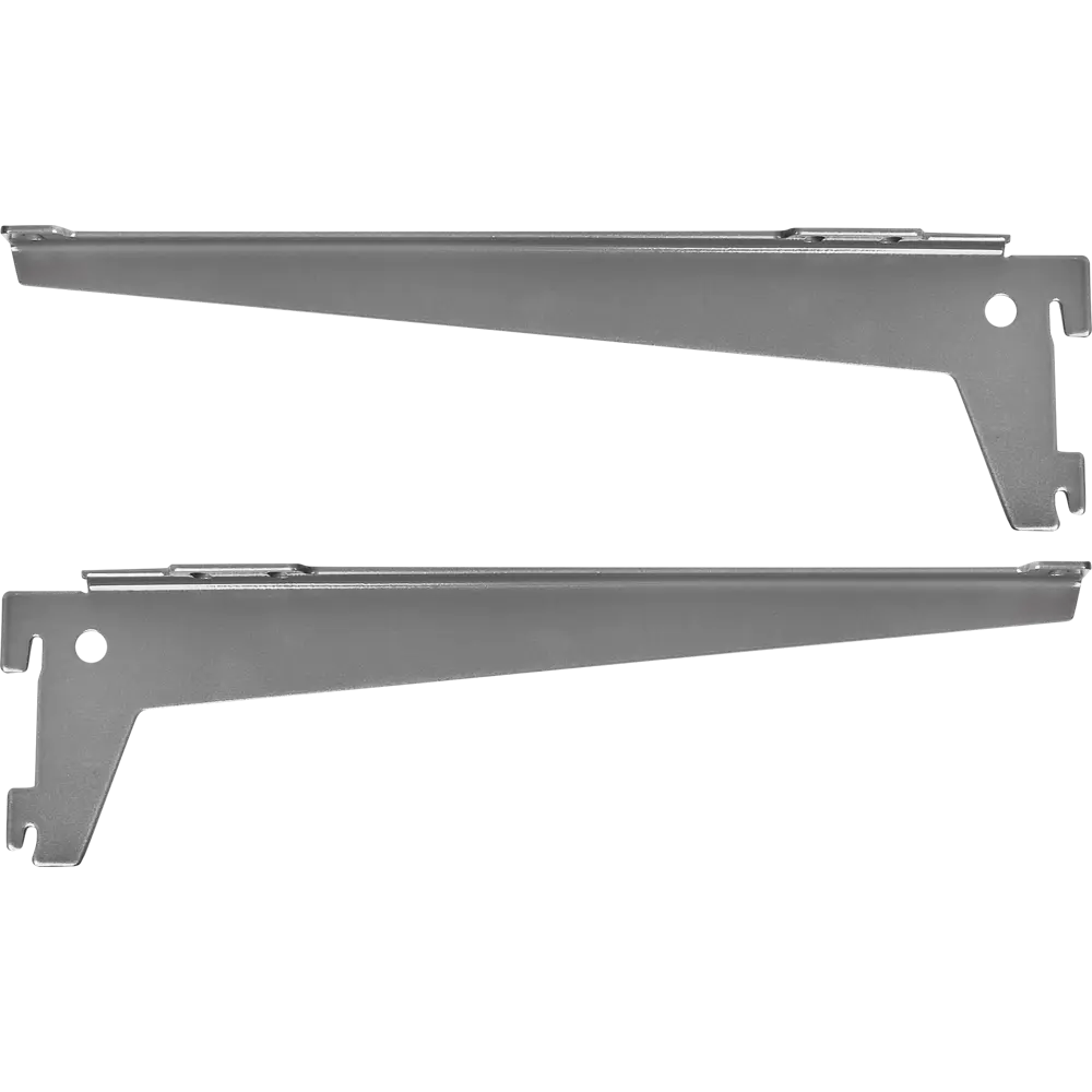 Кронштейн однорядный KONSENSA 30x1.85x7.67 см нагрузка до 50 кг цвет серый 2 шт. 89451693 STLM-2060133  - Вид №1