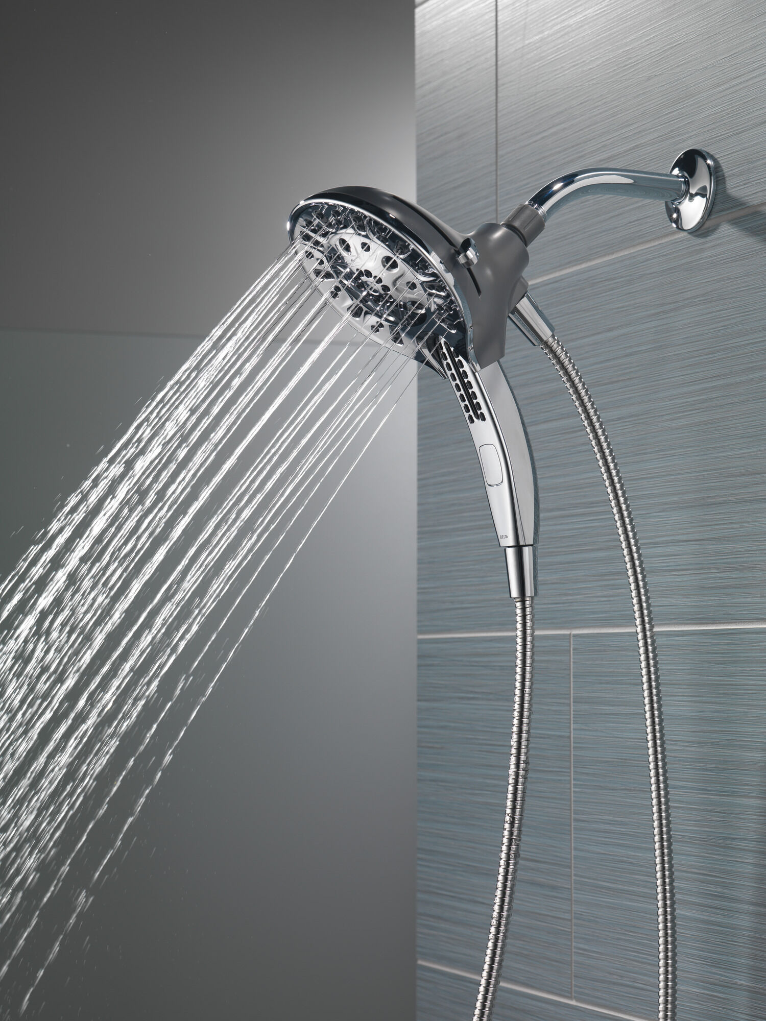 75505 H2Okinetic® In2ition® Душ два в одном с 5 настройками Delta Faucet Delta Хром - Вид №18