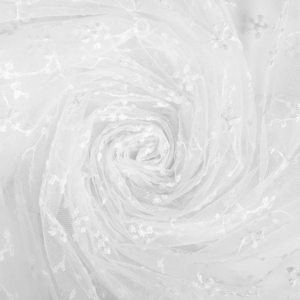 Тюль «Ветка» вышивка 285 см цвет белый TEX REPUBLIC STLM-2178934