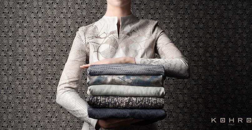 KOHRO Обивочная ткань из полиэстера A gong on the river Kr064454  - Вид №4