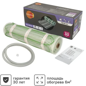Нагревательный мат для теплого пола Equation 6 м2 900 Вт