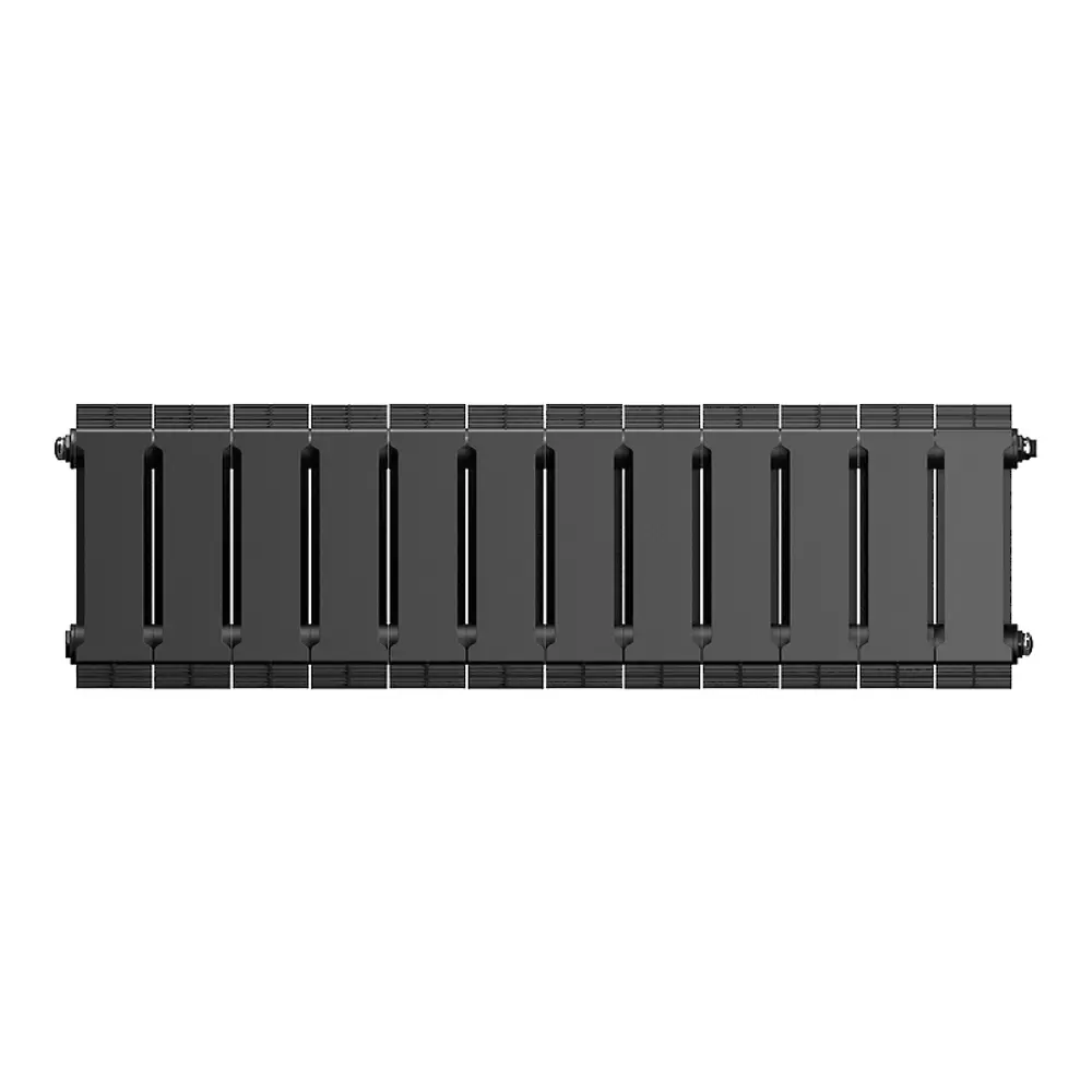 Радиатор секционный Royal Thermo Pianoforte 200/100 12 секций боковое подключение биметалл черный 86733722 STLM-2146793  - Вид №2