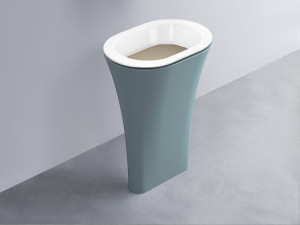 AMLA65-BL+AMPILO-AV+AMCOLO-PL Раковина Amedeo Ovale отдельностоящая cielo Enjoy + Amedeo