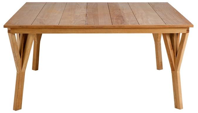 Unopiù Квадратный стол из тика Synthesis Tasyqu - Вид №1