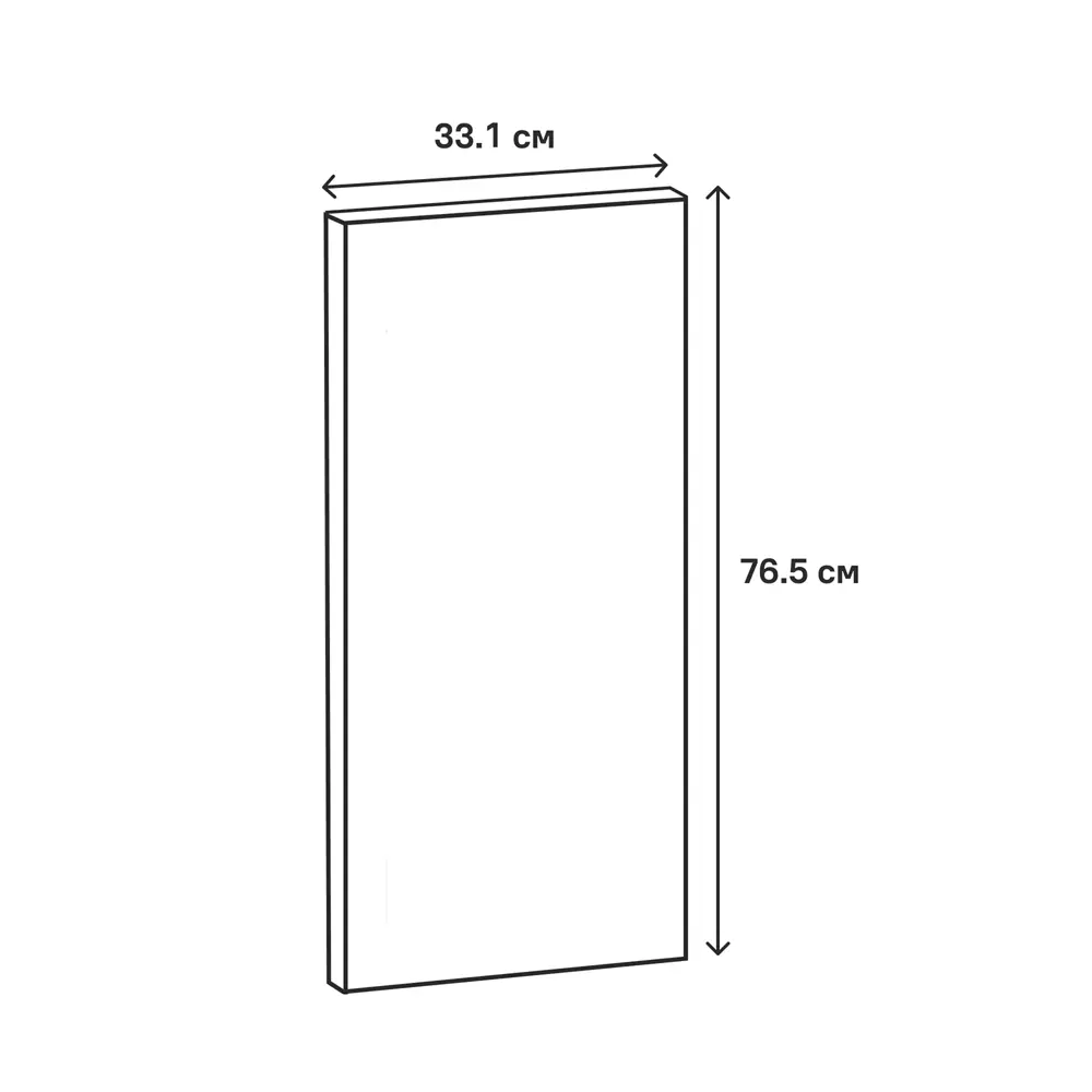Фасад кухонного шкафа Инта 33.1x76.5 см KONSENSA ЛДСП цвет белый Инта белая STLM-2168833 - Вид №7