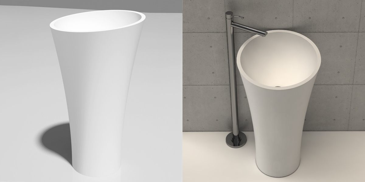 EVC0517 Накладная раковина на столешницу  круглая Dimasi  - Вид №1