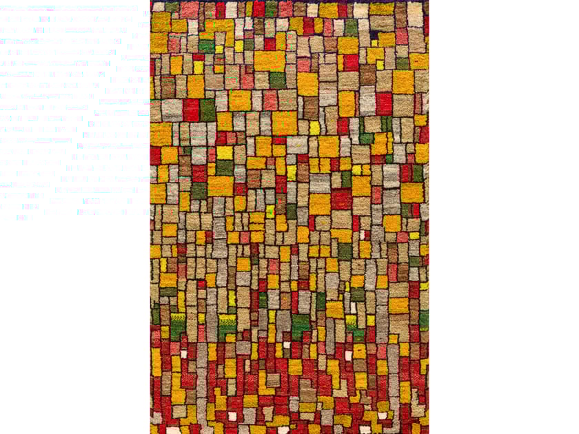 Прямоугольный шерстяной клетчатый ковер Zollanvari Stained-Glass-Designer ARCH-00062039