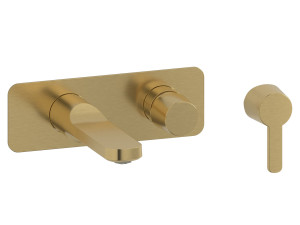 Настенный смеситель для раковины с автоматическим сливом