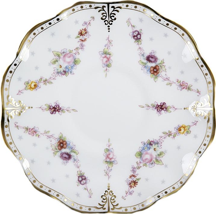 52731 Royal Crown Derby Тарелка десертная Royal Crown Derby 16см "Роял Антуанетта" Фарфор костяной 