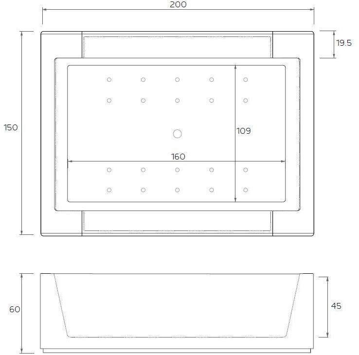Relax Design Прямоугольный мини-бассейн из композитного материала с гидромассажем sun-id-1449845 - Вид №3