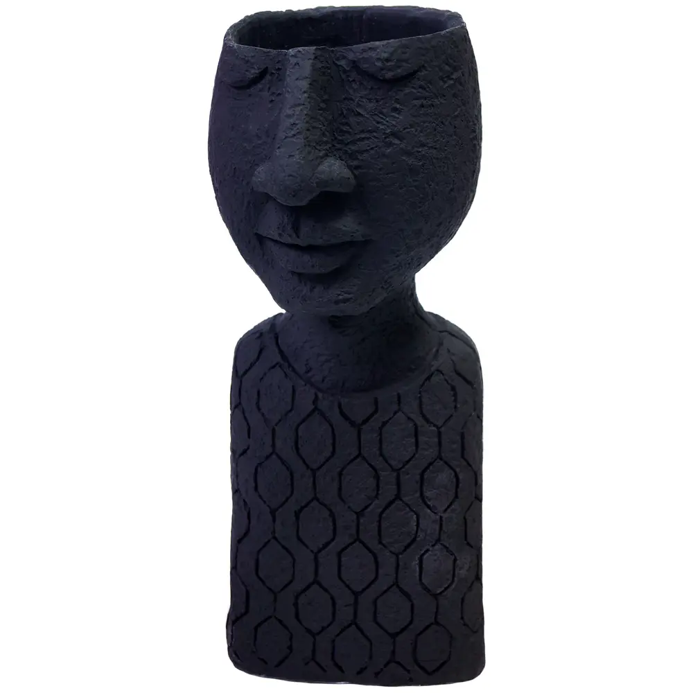 Ваза-органайзер Тайсон гипс цвет черный 29.3 см EVIS STLM-2087688 - Вид №1