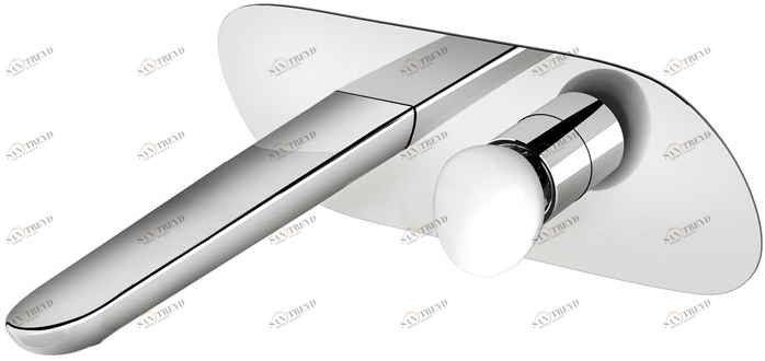 Fir Italia Смеситель для умывальника настенный с тарелкой Synergy stone 95 9510208