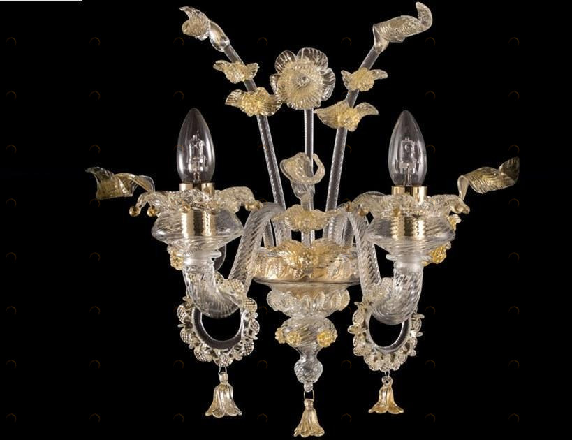 MULTIFORME Бра из муранского стекла ручной работы Fenix Ap0170-2-ck