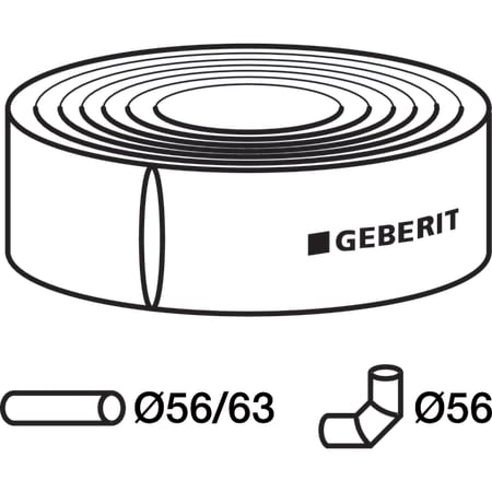 305.921.00.1 Звукоизолирующий рукав Geberit из ПЭ Geberit  - Вид №8