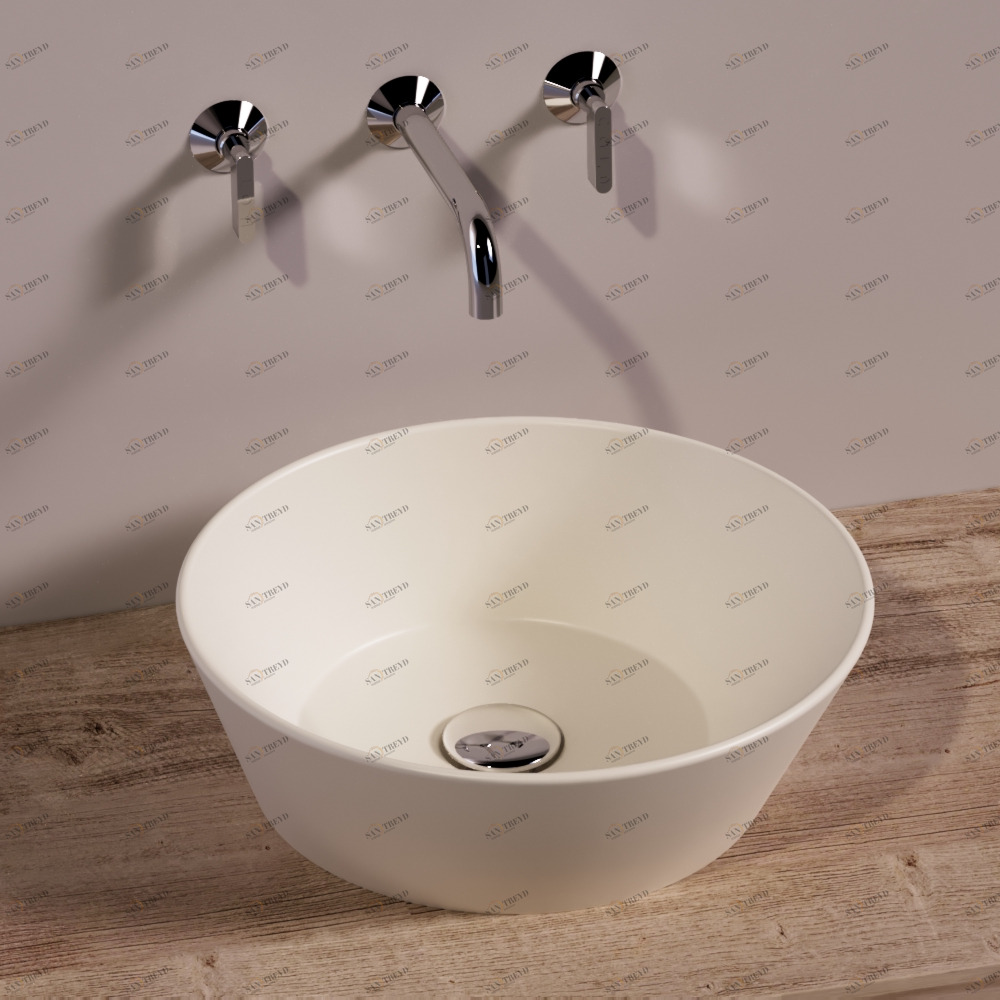 WA01SABBIAMATT Накладная раковина на столешницу  круглая Simas 