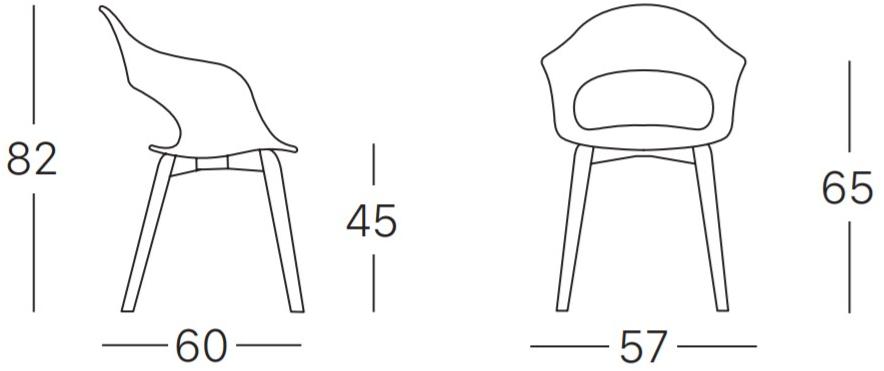 SCAB DESIGN Стул из ткани с подлокотниками Lady b sun-id-1357903 - Вид №3