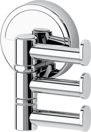 047 Держатель полотенец поворотный тройной 6 см LUX FBS Luxia