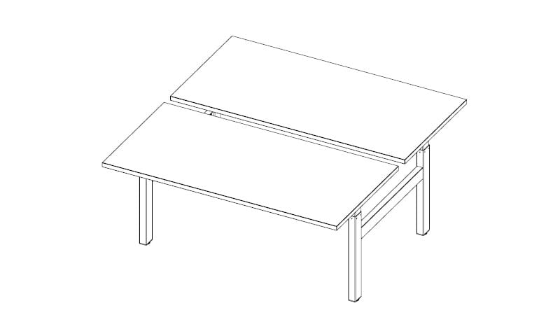 Рабочий стол с регулируемой высотой Quadrifoglio Group дизайн-офис ARCH-00036333 - Вид №13