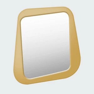Зеркало настенное малое крашеное бежевое Woodi WOODI ДИЗАЙНЕРСКИЕ 00-3966375 Бежевый;желтый