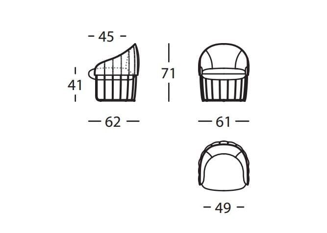 Тканевое кресло SANCAL Tonella ARCH-00066203 - Вид №11