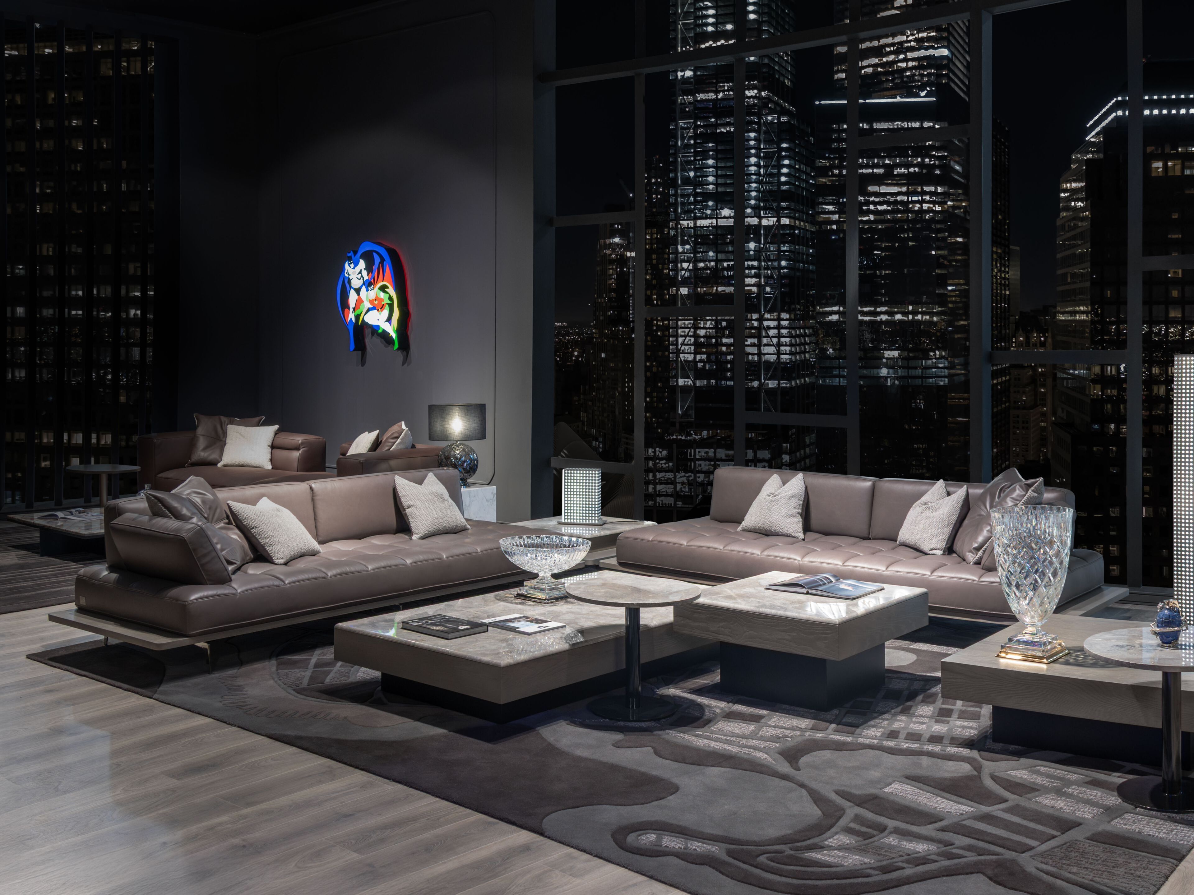 Кожаный угловой диван Wayne Enterprises Home Collection WE-029 ARCH-00100239 - Вид №1