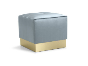 Квадратный пуф из ткани