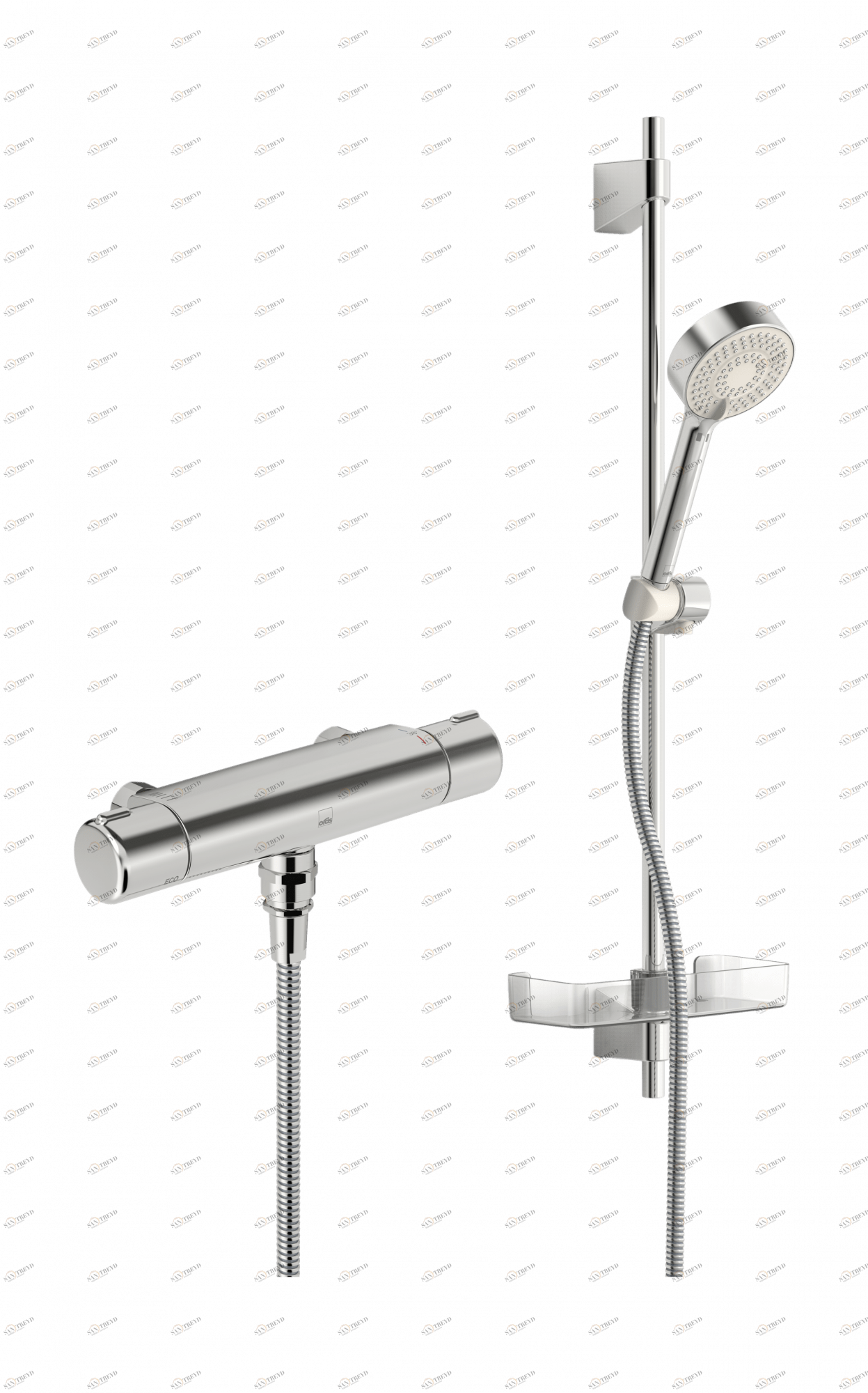 Oras 7455 Cмеситель для душа с душевым комплектом 7455 Nova Хром 