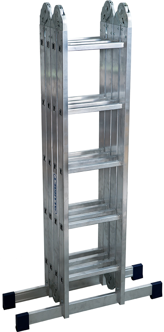 Алюминиевая четырехсекционная шарнирная универсальная лестница (трансформер) TL 4055 ALUMET  - Вид №2