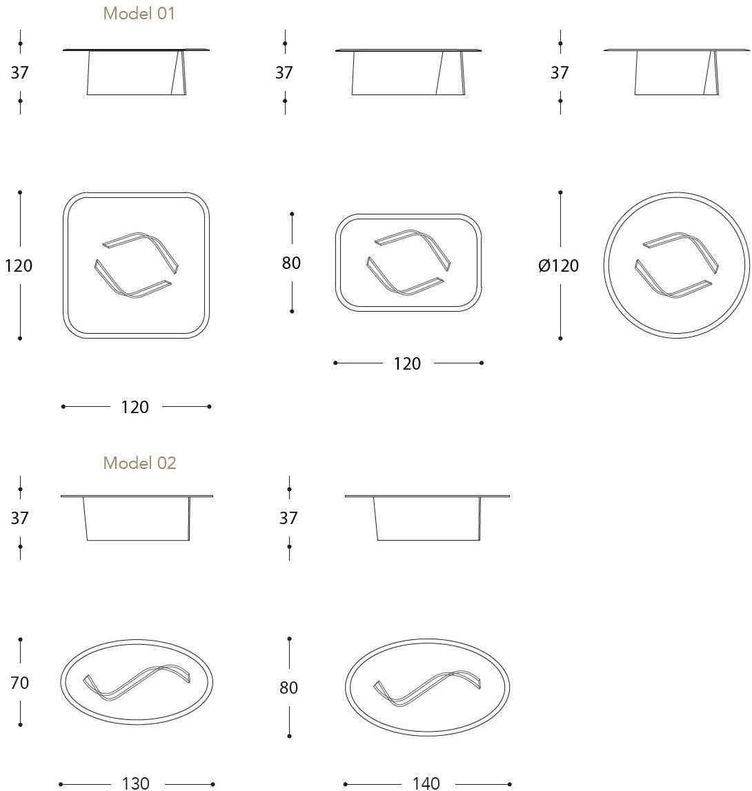 Reflex Овальный стеклянный журнальный столик для гостиной Esse sun-id-1456953 - Вид №5