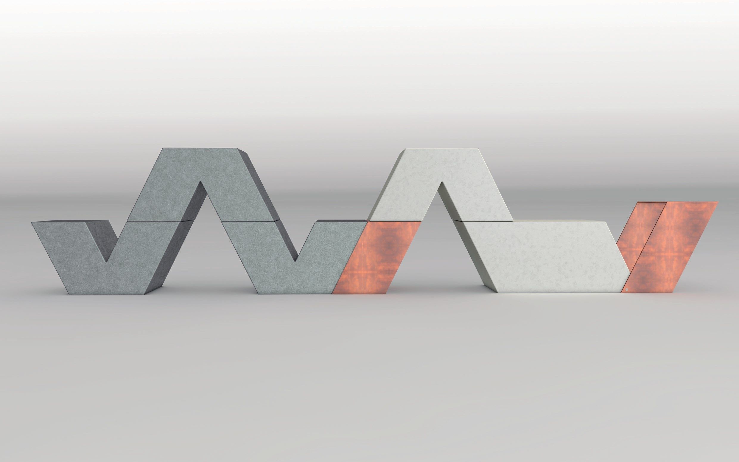 Реконструированное каменное наружное сиденье Viscio Urban Design наоборот ARCH-00061131 - Вид №5