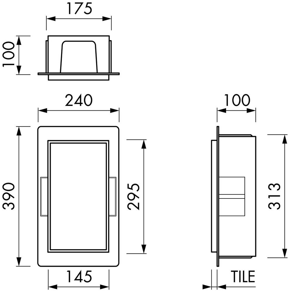 ESS Easy Drain Ниша / полка для ванной из нержавеющей стали Container sun-id-1476145 - Вид №4