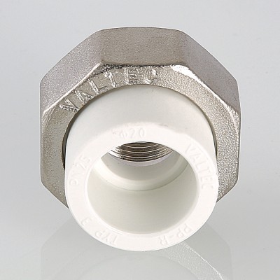 VTp.762.0.02505 Фитинг разъемный полипропиленовый с переходом на внутреннюю резьбу Valtec 25 мм х 3/4"  - Вид №2
