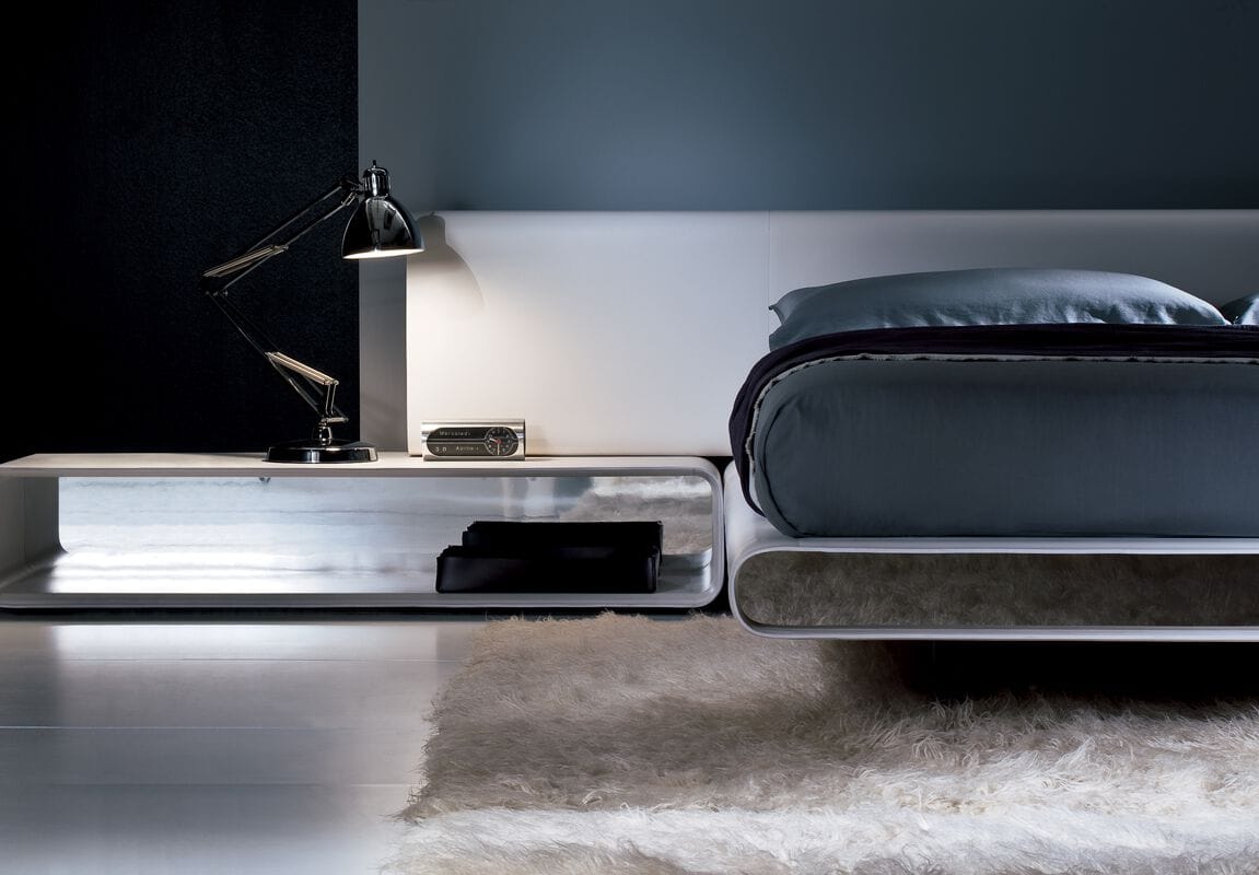 Кожаная двуспальная кровать со встроенными тумбочками i 4 Mariani ARCH-00083569 - Вид №8