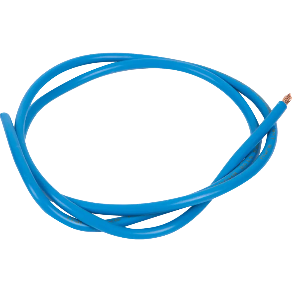 Провод Electraline ПУГВ 1x6 мм на отрез ГОСТ цвет синий 82532337 STLM-2073466  - Вид №1