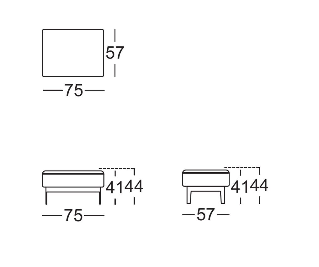 Пуф Rolf Benz Rolf Benz 386 MERA ARCH-00138328 - Вид №2