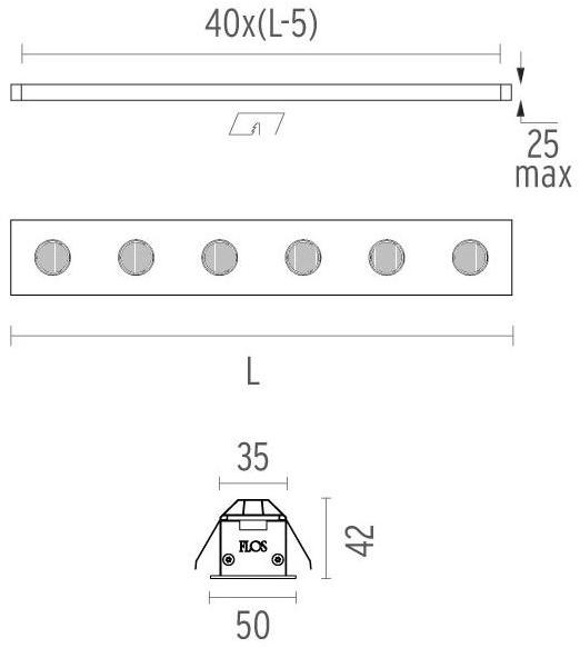 Flos Алюминиевый линейный профиль для точечных светильников Architectural collection - sistemi sun-id-1448809 - Вид №3
