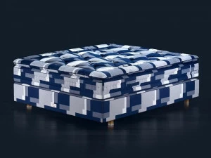 Hästens Двуспальная кровать с обивкой из ткани