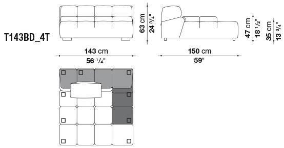 B&B Italia Модульный секционный диван Tufty time sun-id-1414316 - Вид №28