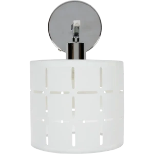 Бра Escada 1xЕ14x60 Вт, металл/ткань, цвет хром/белый