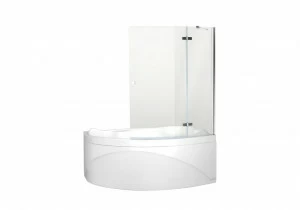 Шторка для ванны Aquanet Beta 2 NF7221-2 hinge R, прозрачное стекло