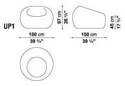 B&B Italia Кресло с мягкой обивкой Up Up1, up2, up3 - Вид №2