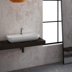 QB07040101 Накладная раковина на столешницу  овальная Disegno Ceramica