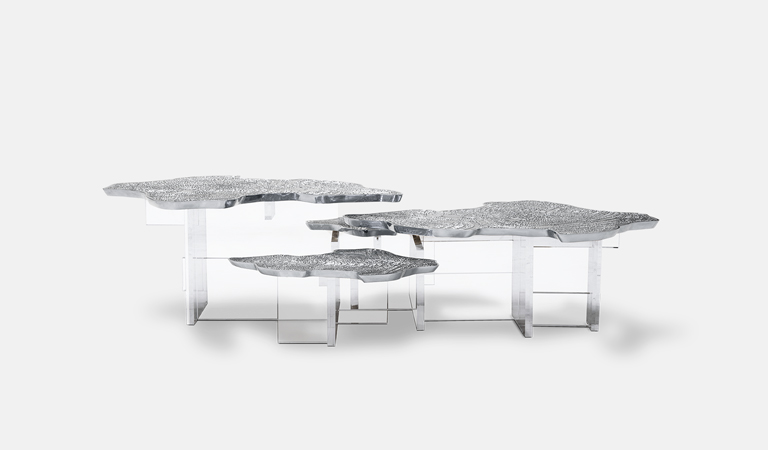 0-147 Серебряный центральный стол Monet Boca Do Lobo  - Вид №15