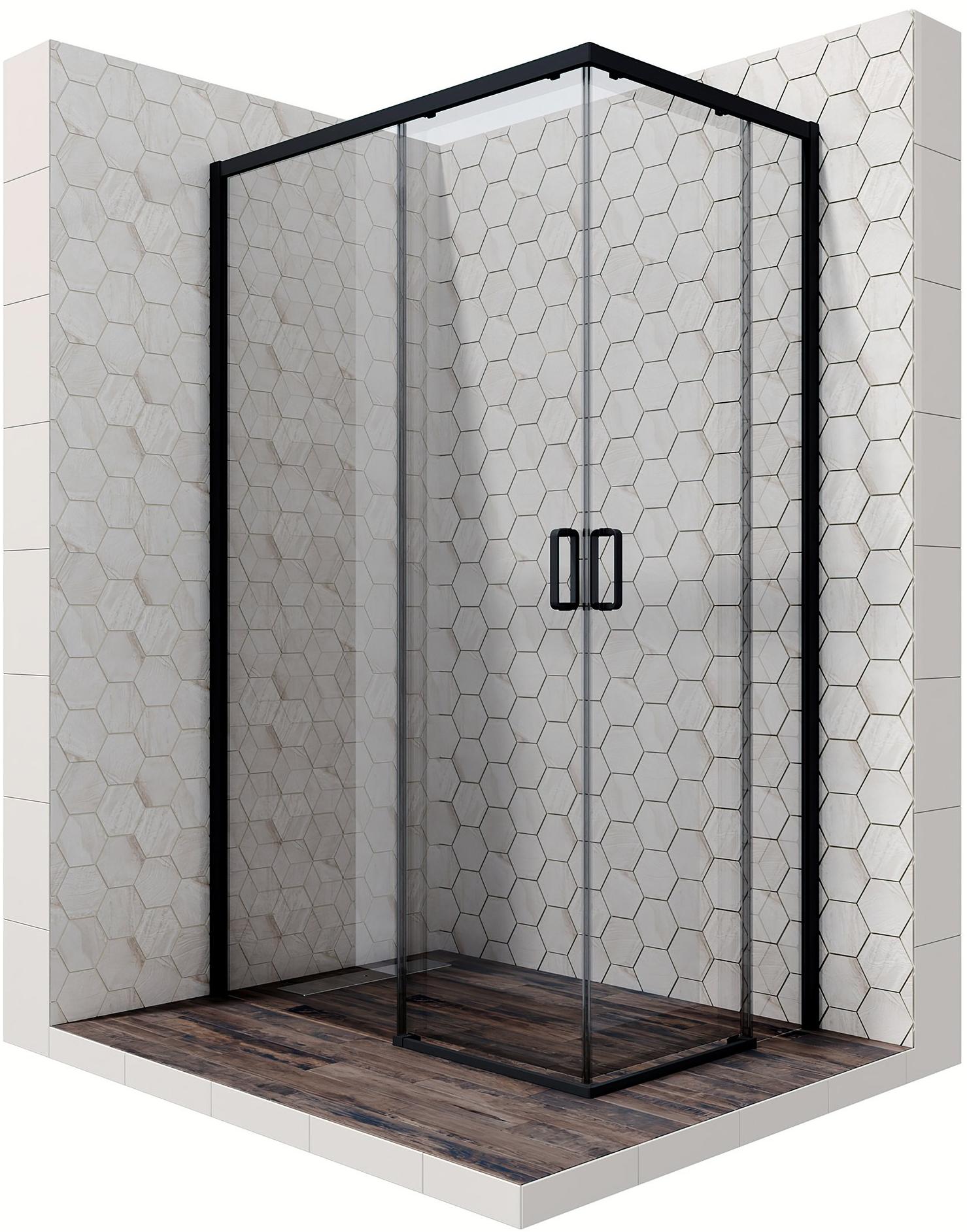 Душевое ограждение Ambassador Queen 11011205LBlack (1200x800x2000), 1 место 