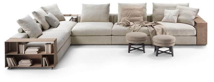 Flexform Модульный тканевый диван с вещевым ящиком Groundpiece sun-id-1444149 - Вид №3