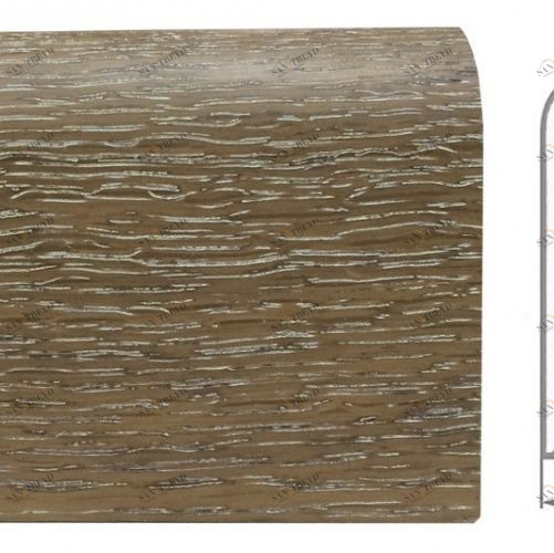 Плинтус Ashton Валенсия Шпонированный Дуб (Рельефная) 2400х83 мм 1010000068