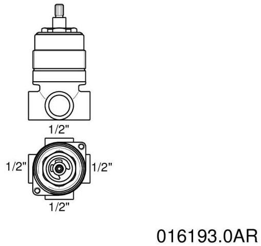 Bronces Mestre 3-ходовой переключатель для душа Shower system 016193.0ar.99 - Вид №1